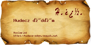 Hudecz Ádám névjegykártya