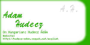 adam hudecz business card